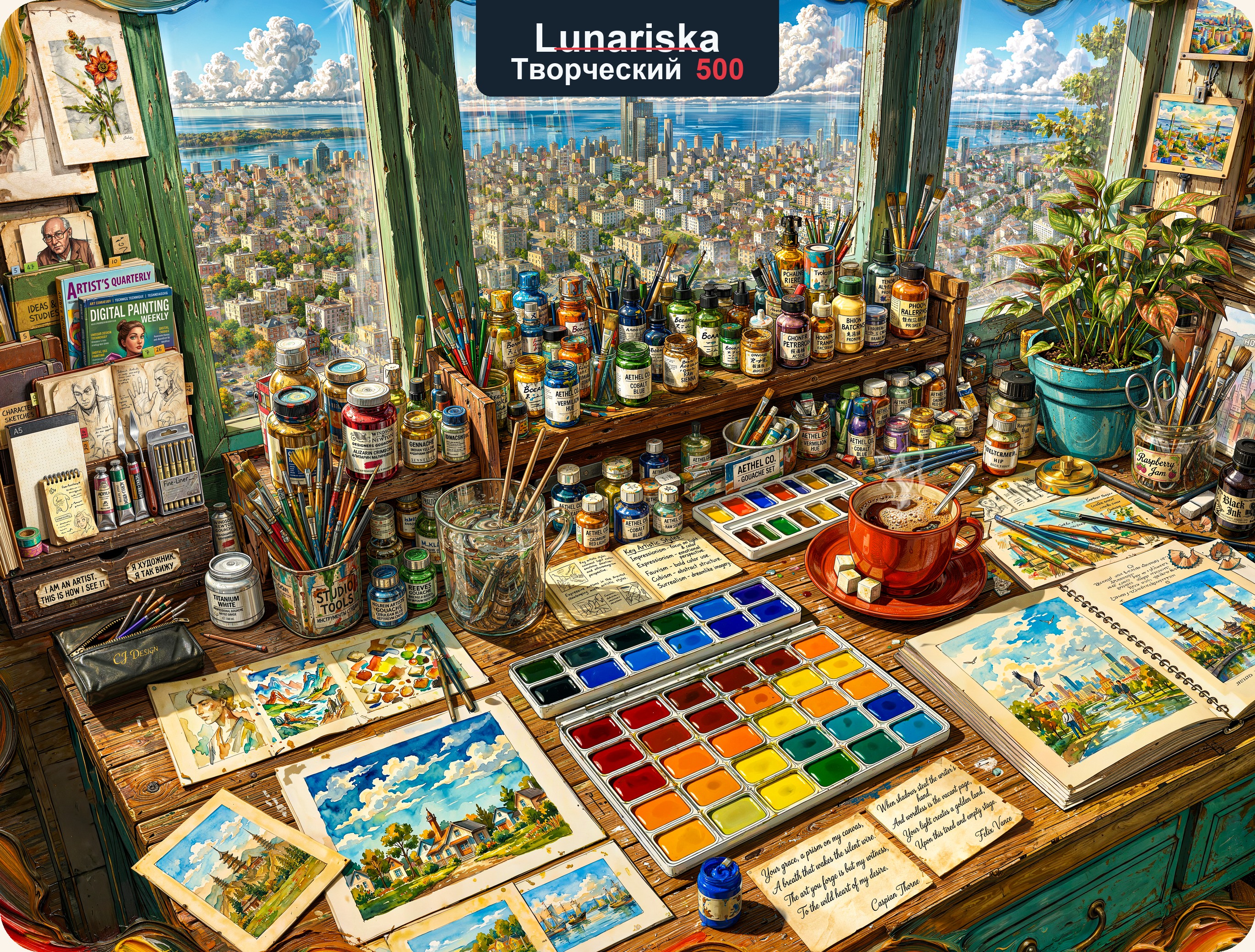 Коробка пазла Lunariska Творческий 500